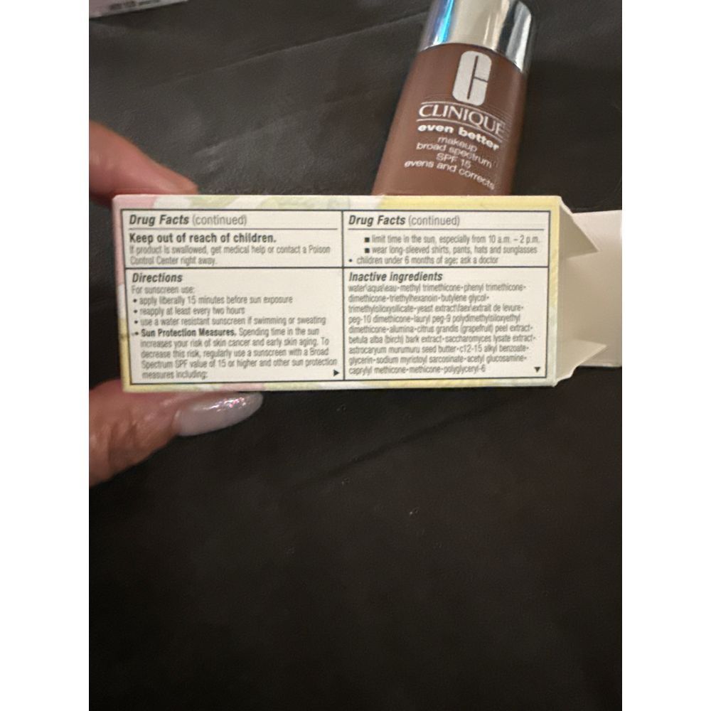 Clinique Even Better Makeup Broad Spectrum 15 in Shade WN 125 Mahogany - Picture 4 of 4